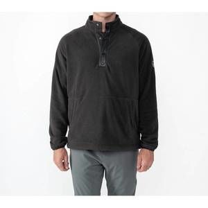 NEW STRAFE ajax snap fleece top in black